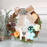 Maxbell 11.81inch Xmas Wreath Christmas Garland for Fireplace Mantel Ornaments
