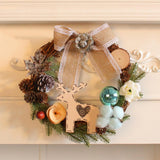 Maxbell 11.81inch Xmas Wreath Christmas Garland for Fireplace Mantel Ornaments