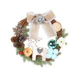 Maxbell 11.81inch Xmas Wreath Christmas Garland for Fireplace Mantel Ornaments