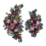 Maxbell 2Pcs Wedding Arch Flower Background Wall Decoration for Ceremony Reception