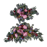 Maxbell 2Pcs Wedding Arch Flower Background Wall Decoration for Ceremony Reception