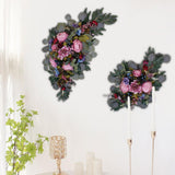 Maxbell 2Pcs Wedding Arch Flower Background Wall Decoration for Ceremony Reception