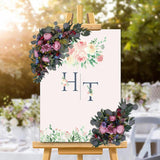 Maxbell 2Pcs Wedding Arch Flower Background Wall Decoration for Ceremony Reception