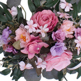 Maxbell Silk Wedding Arch Flowers Decorative Floral Swag for Garden Party