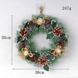 Maxbell 12 inch Cones Wreath Autumn Farmhouse Ornament for Wedding Home Decoration