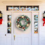 Maxbell 12 inch Cones Wreath Autumn Farmhouse Ornament for Wedding Home Decoration