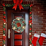 Maxbell 12 inch Cones Wreath Autumn Farmhouse Ornament for Wedding Home Decoration