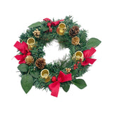 Maxbell 12inch Christmas Advent Wreath with Candle Holder for Church Christmas Red