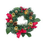 Maxbell 12inch Christmas Advent Wreath with Candle Holder for Church Christmas Red