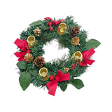 Maxbell 12inch Christmas Advent Wreath with Candle Holder for Church Christmas Red