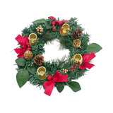Maxbell 12inch Christmas Advent Wreath with Candle Holder for Church Christmas Red
