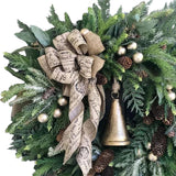 Maxbell Artificial Flower Wreath Christmas Garland Hanging for Door Decoration