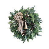 Maxbell Artificial Flower Wreath Christmas Garland Hanging for Door Decoration