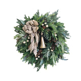 Maxbell Artificial Flower Wreath Christmas Garland Hanging for Door Decoration