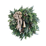 Maxbell Artificial Flower Wreath Christmas Garland Hanging for Door Decoration