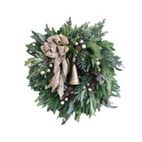 Maxbell Artificial Flower Wreath Christmas Garland Hanging for Door Decoration
