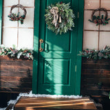 Maxbell Artificial Flower Wreath Christmas Garland Hanging for Door Decoration