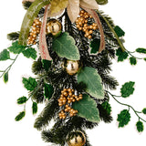 Maxbell Christmas Flower Wreath Ornament 20inch for Celebration Holiday