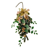 Maxbell Christmas Flower Wreath Ornament 20inch for Celebration Holiday