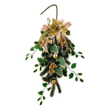 Maxbell Christmas Flower Wreath Ornament 20inch for Celebration Holiday