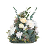 Maxbell flowers Ball Roses Heads Silk Decorations for Centerpieces Wedding Champagne