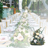 Maxbell flowers Ball Roses Heads Silk Decorations for Centerpieces Wedding Champagne