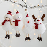 Maxbell Xmas Tree Hanging Pendant Tiny Home Decor for Holiday Outdoor Indoor Door Old Man