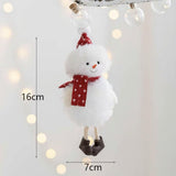 Maxbell Xmas Tree Hanging Pendant Tiny Home Decor for Holiday Outdoor Indoor Door Snowman