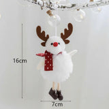 Maxbell Xmas Tree Hanging Pendant Tiny Home Decor for Holiday Outdoor Indoor Door Deer
