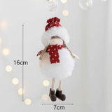 Maxbell Xmas Tree Hanging Pendant Tiny Home Decor for Holiday Outdoor Indoor Door Little Girl