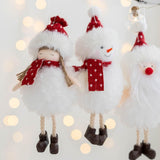 Maxbell Xmas Tree Hanging Pendant Tiny Home Decor for Holiday Outdoor Indoor Door Little Girl