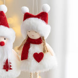 Maxbell Christmas Tree Hanging Doll Decorations Xmas Tree Ornament for Party Decor Elk