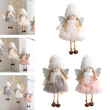 Maxbell Christmas Tree Hanging Ornament Hanging Doll Decorations for Xmas Decor White