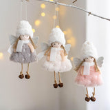 Maxbell Christmas Tree Hanging Ornament Hanging Doll Decorations for Xmas Decor White