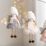 Maxbell Christmas Tree Hanging Ornament Hanging Doll Decorations for Xmas Decor White