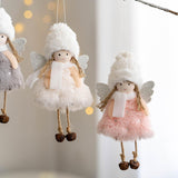 Maxbell Christmas Tree Hanging Ornament Hanging Doll Decorations for Xmas Decor White