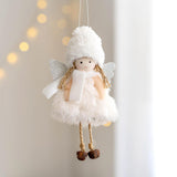 Maxbell Christmas Tree Hanging Ornament Hanging Doll Decorations for Xmas Decor White