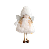 Maxbell Christmas Tree Hanging Ornament Hanging Doll Decorations for Xmas Decor White