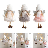 Maxbell Christmas Tree Hanging Ornament Hanging Doll Decorations for Xmas Decor White
