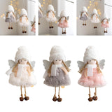 Maxbell Christmas Tree Hanging Ornament Hanging Doll Decorations for Xmas Decor White