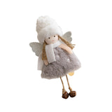 Maxbell Christmas Tree Hanging Ornament Hanging Doll Decorations for Xmas Decor Gray