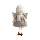 Maxbell Christmas Tree Hanging Ornament Hanging Doll Decorations for Xmas Decor Gray