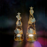 Maxbell Tea Light Holder Romantic Simple Tealight Holder for Living Room Decoration 26cm H