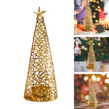 Maxbell Iron Christmas Tealight Candle Holder Table Decoration for Desktop Home Large