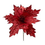 Maxbell Flowers Ornaments Wedding Home Accessories Artifical Fake Decorations Red