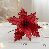 Maxbell Flowers Ornaments Wedding Home Accessories Artifical Fake Decorations Red