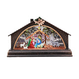 Maxbell Christmas Lantern Night Light House Nativity Scene for Holiday Party Bedroom