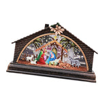 Maxbell Christmas Lantern Night Light House Nativity Scene for Holiday Party Bedroom