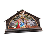 Maxbell Christmas Lantern Night Light House Nativity Scene for Holiday Party Bedroom