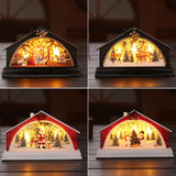 Maxbell Christmas Lantern Night Light House Nativity Scene for Holiday Party Bedroom